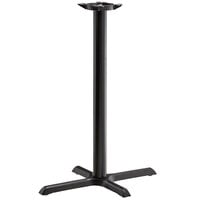 Lancaster Table & Seating Cast Iron 22 inch x 30 inch Black 3 inch Bar Height Column Table Base
