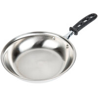Vollrath 69808 Tribute 8" Tri-Ply Stainless Steel Fry Pan with Black TriVent Silicone Handle