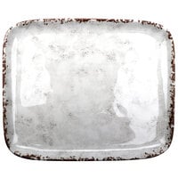 GET CS-1412-FM French Mill 14" x 11 1/2" Rectangular Melamine Platter - 6/Case