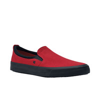 Shoes For Crews 33700 Ollie II Men's Size 10 1/2 Medium Width Red Water-Resistant Soft Toe Non-Slip Canvas Shoe