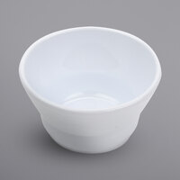 GET B-3-MN-W Minski 3 oz. White Glazed Textured Rim Melamine Fruit Bowl   - 48/Case