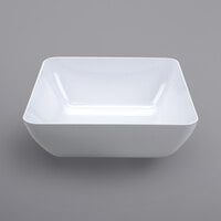 GET CS-4480-W Midtown 14 Qt. White Glazed White Square Deep Melamine Bowl - 3/Case