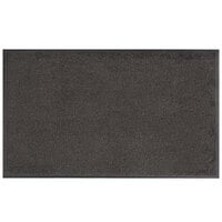 Lavex 3' x 4' Gray Washable Nylon Rubber-Backed Indoor Entrance Mat