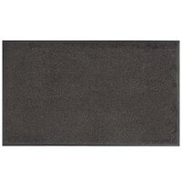 Lavex Janitorial 4' x 6' Gray Washable Nylon Rubber-Backed Indoor Entrance Mat