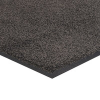 Lavex Janitorial 4' x 6' Gray Washable Nylon Rubber-Backed Indoor Entrance Mat