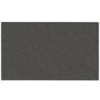 Lavex Janitorial 2' x 3' Slate Washable Nylon Rubber-Backed Indoor Entrance Mat