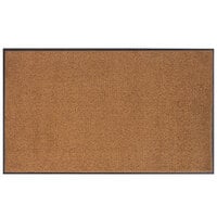 Lavex 4' x 6' Brown Washable Nylon Rubber-Backed Indoor Entrance Mat