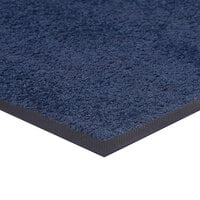 Lavex Janitorial 2' x 3' Blue Washable Nylon Rubber-Backed Indoor Entrance Mat