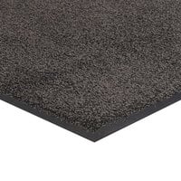 Lavex Janitorial 2' x 3' Gray Washable Nylon Rubber-Backed Indoor Entrance Mat