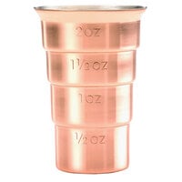 Barfly M37109CP 2 oz. Copper-Plated Stepped Jigger