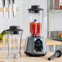 AvaMix BL2K642J 2 hp Commercial Blender with Keypad Control, Adjustable Speed, and 2 64 oz. Tritan™ Containers - 120V