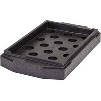Cambro EPPCTL Cam GoBox® 3 3/8 inch Black Camchiller® Insert for Large Handle Top Loader Insulated Food Pan Carriers