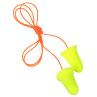 3M 312-1260 E-A-Rsoft™ FX™ Yellow / Orange Corded Foam Earplugs - 200/Pack