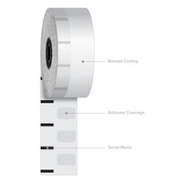Iconex 1 1/2 inch x 270' Standard Sticky Media Linerless Receipt Paper Roll - 12/Case