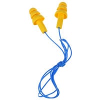 3M 340-4004 E-A-R™ UltraFit™ Yellow / Blue Corded Earplugs - 100/Pack