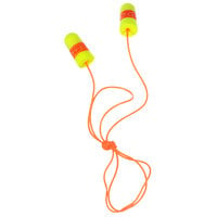 3M 311-1254 E-A-Rsoft™ SuperFit™ Yellow / Orange Corded Foam Earplugs - 200/Pack