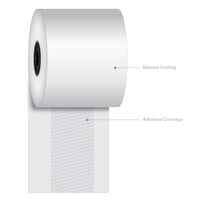 Iconex™ 3 1/8 inch x 170' Full Tack Sticky Media Linerless Receipt Paper Roll - 12/Case