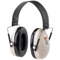 3M H6F/V PELTOR™ Optime™ 95 Black / Beige Over-the-Head Folding Earmuffs