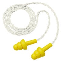 3M 340-4036 E-A-R™ UltraFit™ Yellow / White Corded Earplugs - 100/Pack
