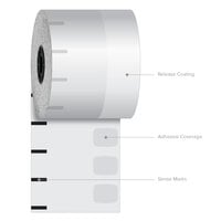 Iconex 3 1/8 inch x 375' Ultralite Sticky Media Linerless Receipt Paper Roll - 30/Case