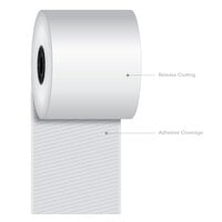 Iconex™ 3 1/8 inch x 270' Full Tack Sticky Media Linerless Receipt Paper Roll - 12/Case