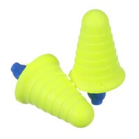 3M 318-1008 E-A-R™ Push-Ins™ Yellow / Blue Uncorded Foam Earplugs with Grip Rings - 200/Pack