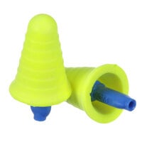 3M 318-1008 E-A-R™ Push-Ins™ Yellow / Blue Uncorded Foam Earplugs with Grip Rings - 200/Pack