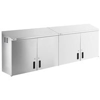 Regency 96 inch Stainless Steel Wall Cabinet with Hinged Doors