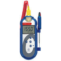 Comark C48/P15 Waterproof Type-K Thermocouple Thermometer Kit with MicroTip Penetration Probe and Wall-Mount Bracket / Stand