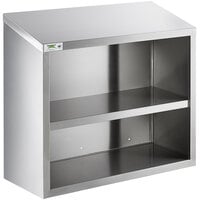 Regency 36 inch Stainless Steel Open Wall Cabinet