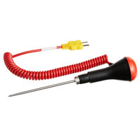 Comark PK24M/US 4 inch Type-K Industrial Penetration Probe with 39 inch Coiled Cable