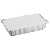 Choice 2 lb. Oblong Foil Container with Board Lid - 50/Pack