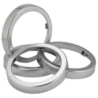 San Jamar C24XC EZ-Fit® Metal Finish Rings - 2/Pack