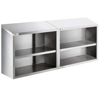 Regency 72 inch Stainless Steel Open Wall Cabinet