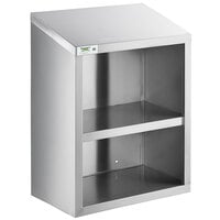 Regency 24 inch Stainless Steel Open Wall Cabinet