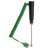 Comark SK21M 4 inch Type-K Surface Probe with 39 inch Coiled Cable