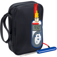 Comark C48/P5 Waterproof Type-K Thermocouple Thermometer Kit with Thin Tip Penetration Probe and Soft Carry Case
