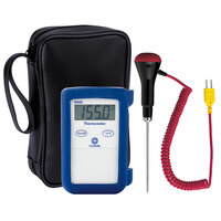 Comark KM28/P3 Type-K Thermocouple Thermometer Kit with Protective Rubber Boot, Standard Industrial Penetration Probe, and Soft Carry Case