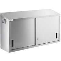 Regency 60" Stainless Steel Wall Cabinet with Sliding Doors