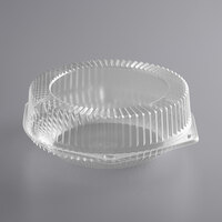 Choice 9 inch Clear Hinged High Dome Pie Container - 25