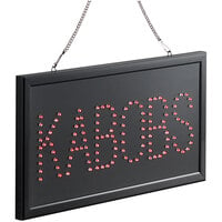 Choice 19" x 10" LED Rectangular Kabobs Sign with Two Display Modes