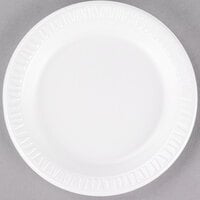 Dart 6PWCR Concorde 6" White Non-Laminated Round Foam Plate - 1000/Case