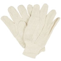 Standard Poly / Cotton Blend Canvas Gloves - Large - 12/Pack