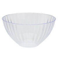 Fineline CC748.CL Platter Pleasers 48 oz. Clear Polystyrene Swirled Bowl - 48/Case