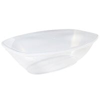 Fineline 454.L Platter Pleasers 12 1/4 inch x 8 inch Clear Polypropylene Flat Oval Bowl Lid   - 50/Case