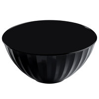 Fineline CC748.BK Platter Pleasers 48 oz. Black Polystyrene Swirled Bowl - 48/Case