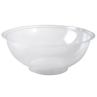 Fineline Settings B16320.CL Platter Pleasers 320 oz. Clear Smooth High Profile Plastic Bowl - 12/Case