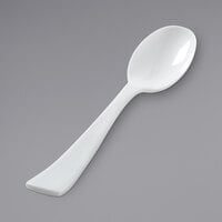 Fineline 3322-WH Platter Pleasers 10 inch White Heavy-Duty Disposable Serving Spoon - 100/Case
