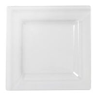 Fineline Settings 1604-CL Solid Squares 4 1/2 inch Clear Square Cocktail Plate - 120/Case