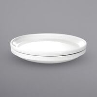 International Tableware TN-55 Torino 5" Round European White Stackable Porcelain Plate - 36/Case